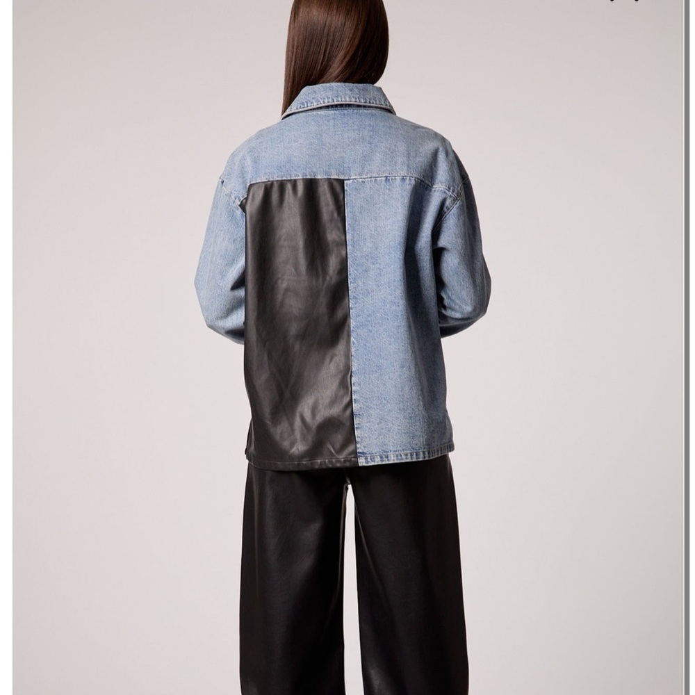 Blue Revival Two-Tone Denim and Black Jacket - Picture 8 of 13